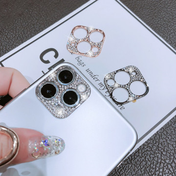 Bling Metal Glitter Phone Camera Lens Protection Case For IPhone 11 Pro Max iphone11 iphone 11Pro Camera Lenses Protector Cover