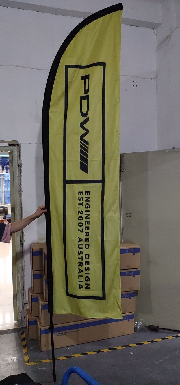12 Feet Feather Flag Printed with Your Text and Graphic