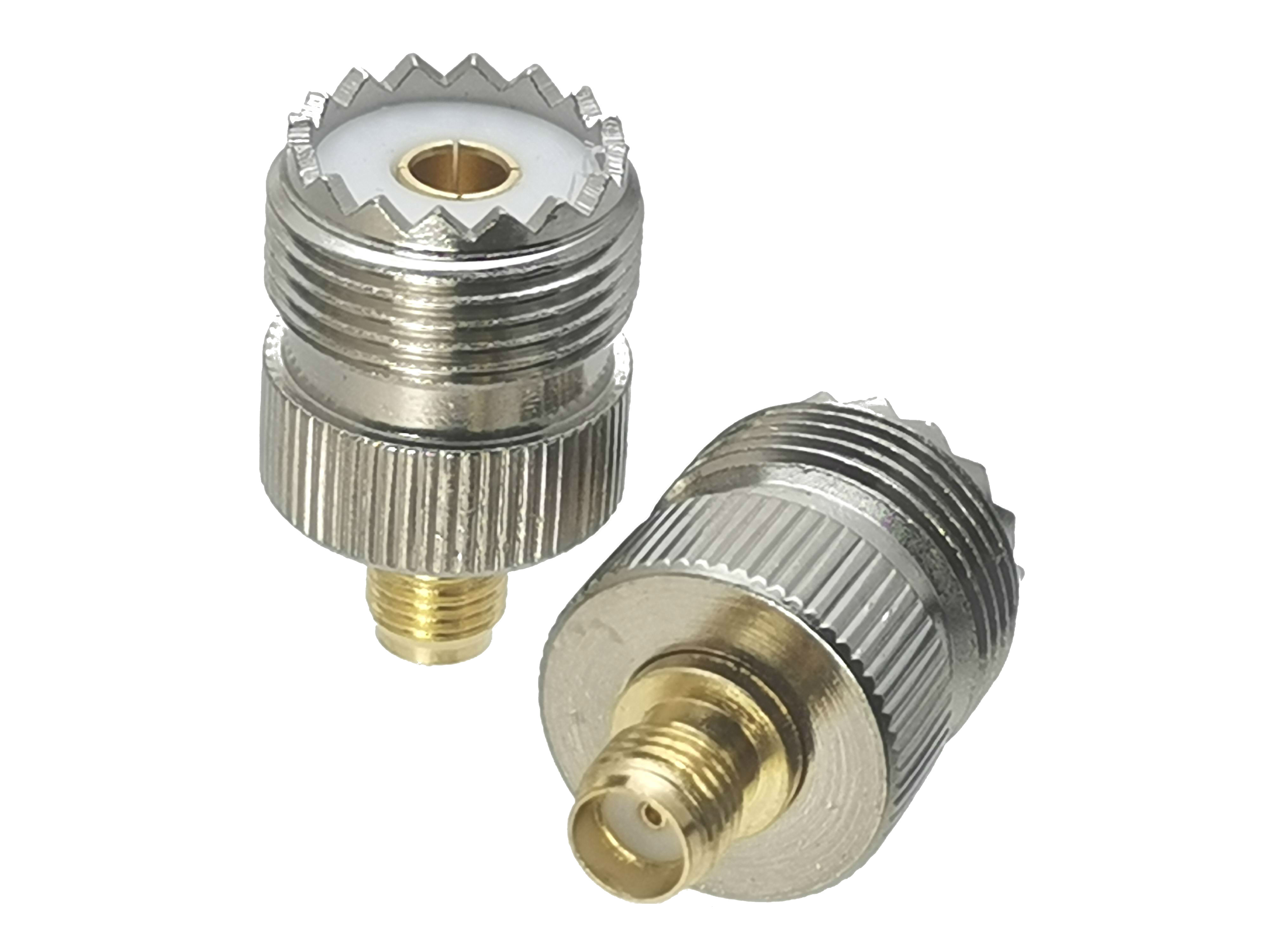 1pcs UHF female jack to SMA female jack RF coaxial adapter connector