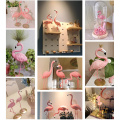 Nordic Home Decoration Desktop Decoration Resin Sculpture Home Decor Creative Pink Flamingo Modern Simulation Animal Statue