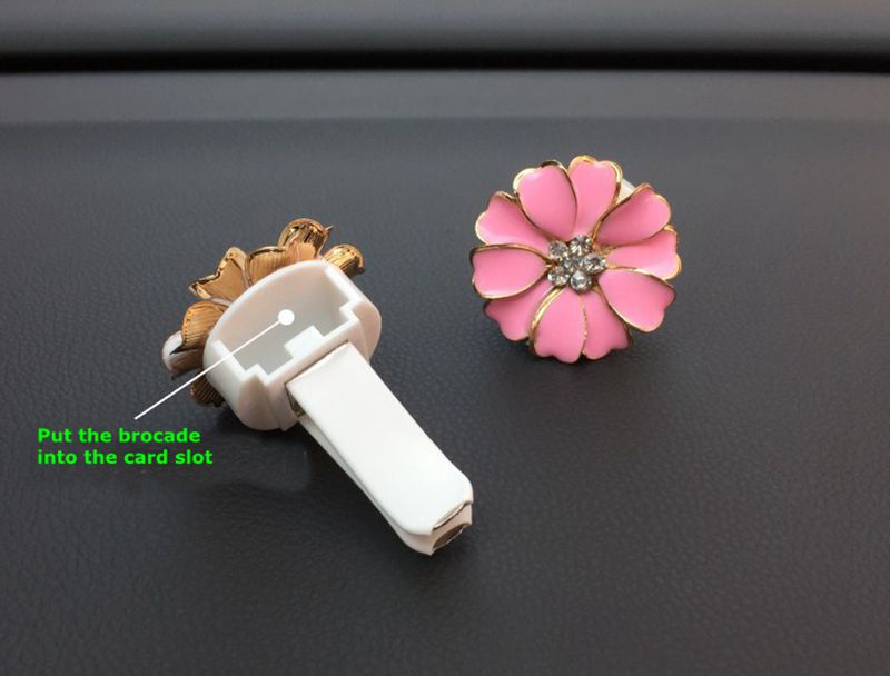 Small Daisy Flowers Car Perfume Clip Car Perfume Air Freshener Air Refreshing Agent Smell Flavoring In Auto Decoration XCZ529