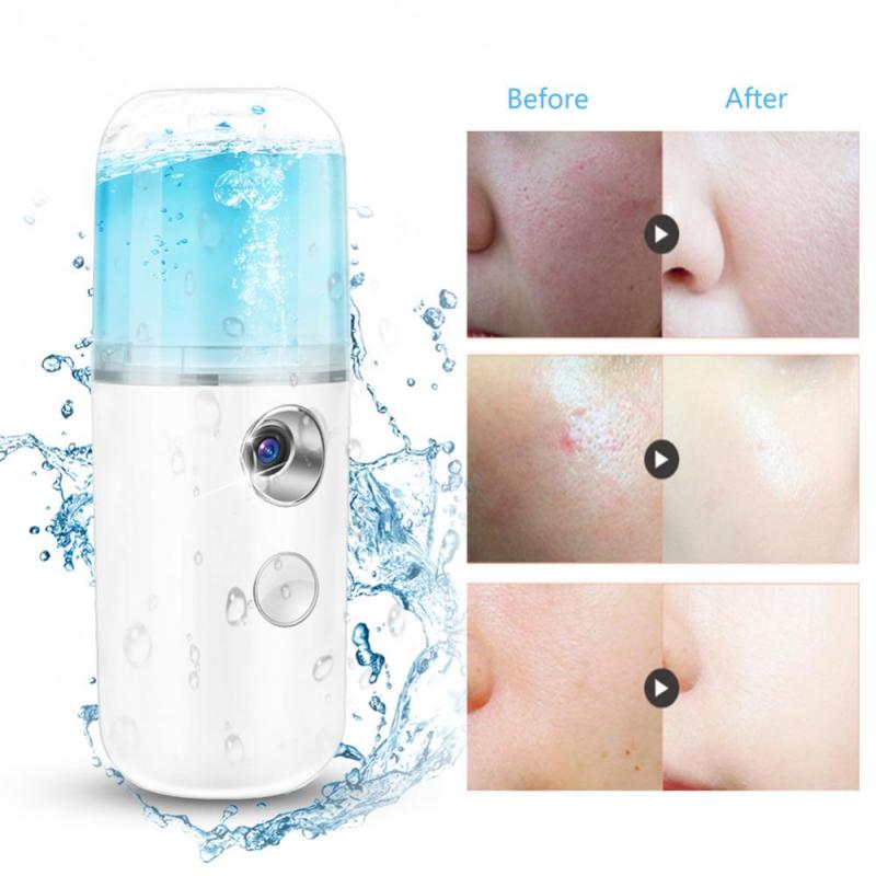 30ML Portable Facial Steamer Face Sprayer USB Nebulizer Nano Facial Steamer Humidifier Hydrating Women Beauty Skin Care Tools
