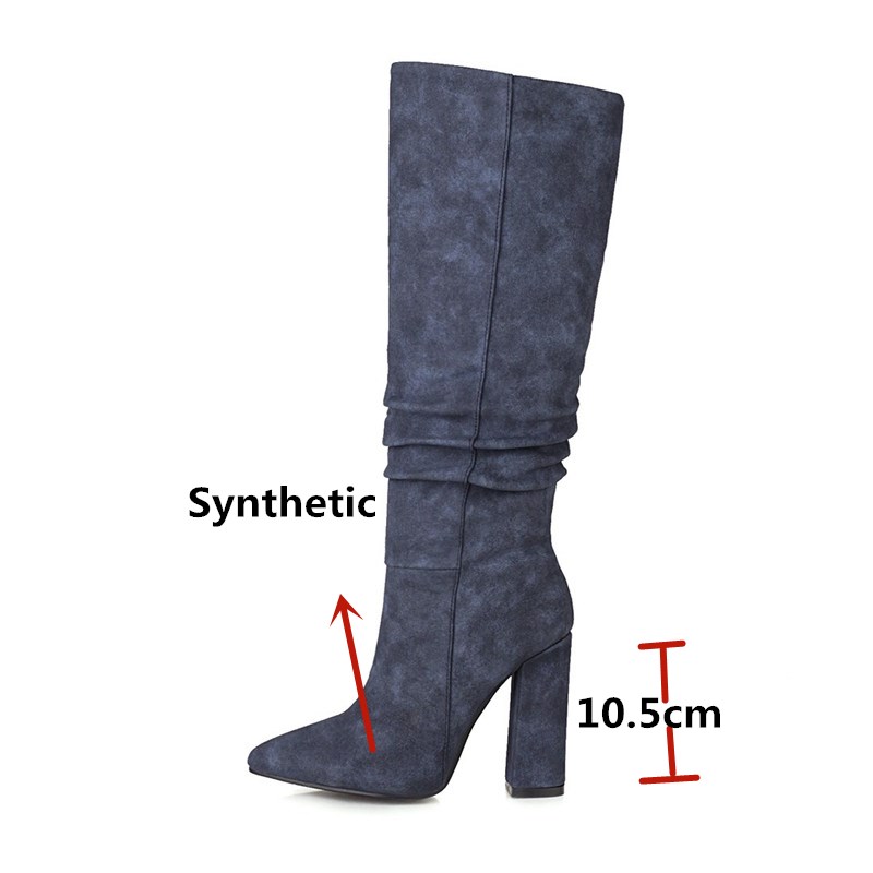 FEDONAS Fashion Tight Boots Heels 2020 Autumn Winter Top Quality Shoes Woman Sexy Party Dancing Warm High Heels Knee High Boots