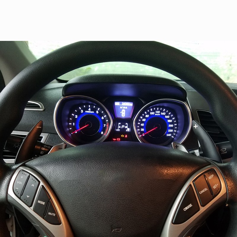 LS AUTO Car Aluminum Car Steering Wheel DSG Shift Paddle Shifter Gear Extension for Hyundai Elantra Auto Interior Accessory