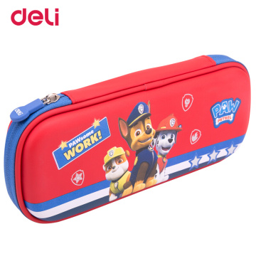 Deli paw patrol waterproof pencil case kawaii large capacity multifunction student pencil box school office stationery supplies