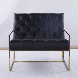 Modern thin frame lounge chair