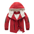 2-10 Year Plus velvet Warm Boys Jacket Cotton Thick Hooded Coat For Boys Winter Boys Outerwear Kids Christmas gifts Clothes