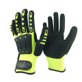 Anti-cut High Impact Polyester Oil  resistant gloves