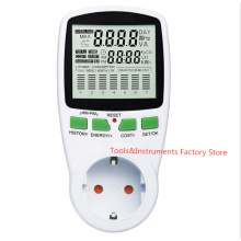 Energy Meter Digital LCD Wattmeter Wattage Electricity Kwh Power Meter EU US UK AU French Measuring Outlet Power Analyzer