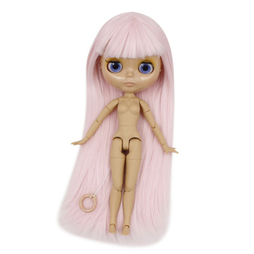 ICY DBS Blyth Doll 1/6 bjd straight pale pink hair tan skin joint body shiny face 30cm toy girls gift