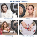 capsaver 14 inches Ring Lamps LED Ring Light Makeup Light Selfie Annular Lamp with Stand Phone Holder for Youtube Video Photo