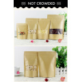 100pcs Kraft Paper Bags Pouch Stand Up Coffee Food Snacks Packaging Sealed Pouches Matte Home Craft Storage Bags Accessories