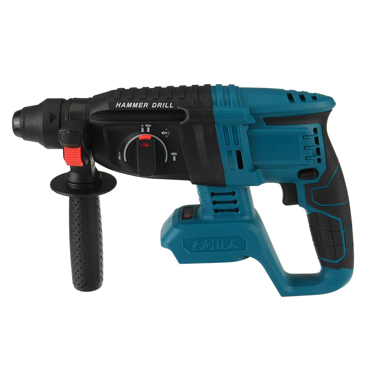 18V Rechargeable Brushless Cordless Rotary Hammer Drill Electric Hammer Impact Drill Without Battery&Case High Power