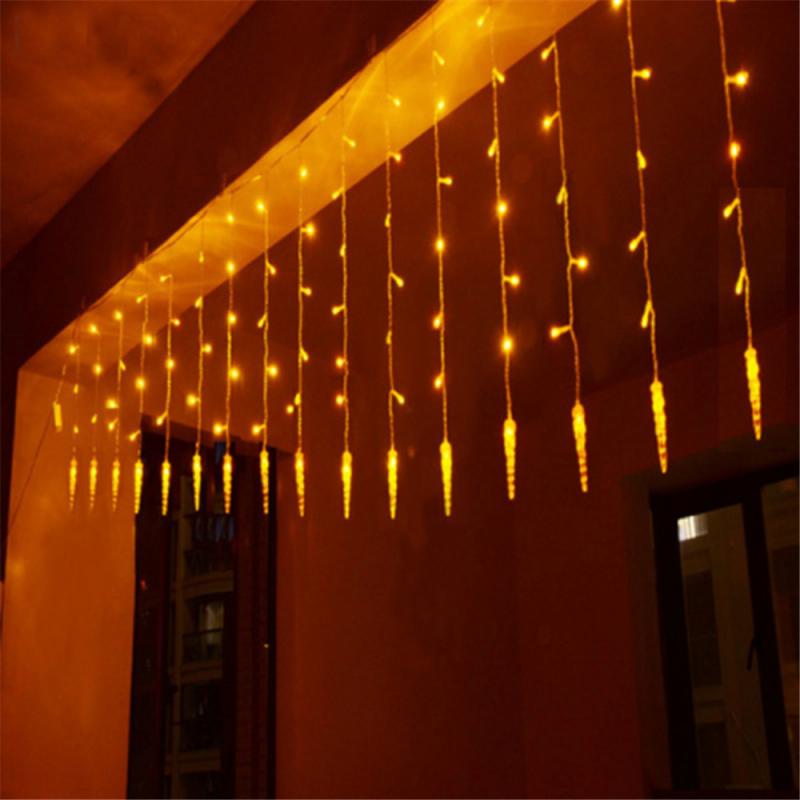 100 LED Ice Cone Light String Color Indoor Outdoor Christmas Garden Lights Party Wedding And Other Holiday Decoration Lights