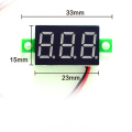 DIY Red Blue Digital LED Mini Display Module DC2.5V-32V DC0-100V Voltmeter Voltage Tester Panel Meter Gauge for Motorcycle Car