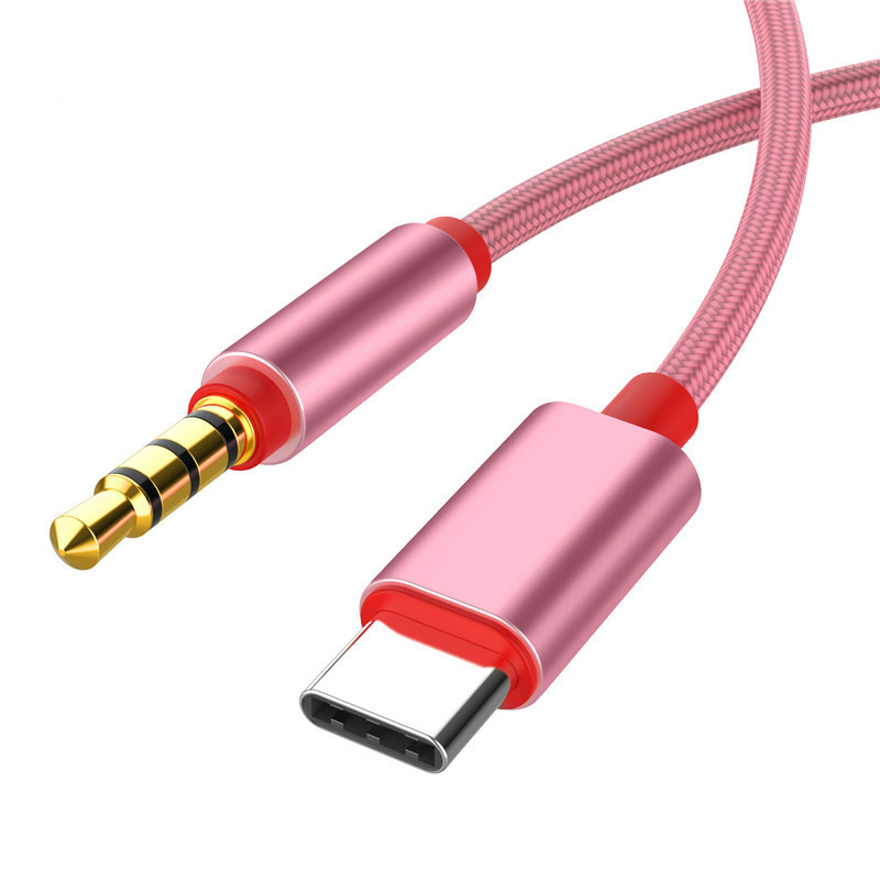 Audio Cable Type C To 3.5mm Jack Adapter Cable Speakers Car Type-C To 3.5 Phone Accessories USBC Adapter Wire Line For Phone