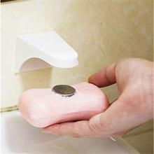 1PC Magnetic Soap Holder Elegent Tool Free Rustproof Sponge Holder Dish Holder Soap Dish for Bathroom Lavatory Home