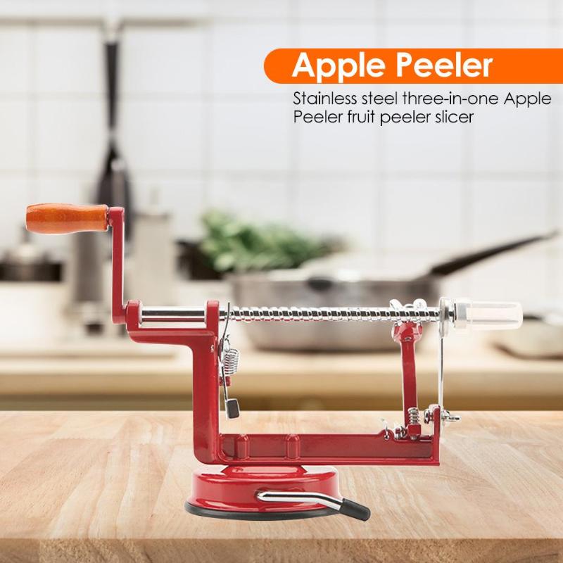 Stainless Steel 3 in 1 Apple Peeler Fruit Peeler Slicing Machine Apple Fruit Machine Peeled Tool Home Kitchen Gadgets