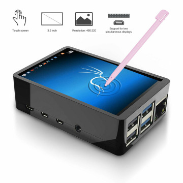 3.5inch HDMI-compatible TFT LCD Touch Screen LCD Display Monitor with ABS Case Touch Pen Input Kit for Raspberry Pi 4 B