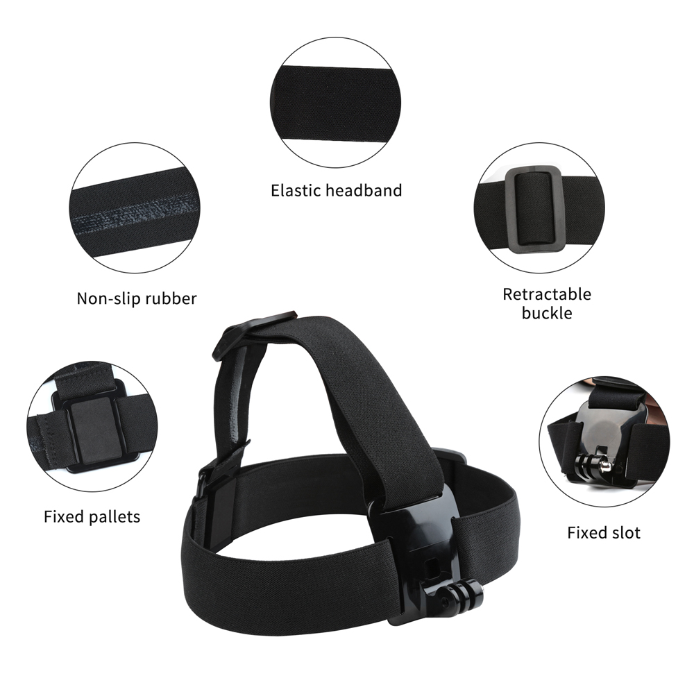 SHOOT Adjustable Harness Chest Strap Head Strap Belt for GoPro Hero 9 8 7 5 Black Xiaomi Yi 4K Sjcam Sj4000 Go Pro 7 8 Accessory