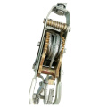 Puller 3 Ton Manually Operated Chain Hoist Chain Puller Rope Puller Manual tightener(Stainless steel, 3-Ton capacity)