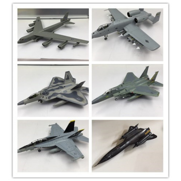 1:72 1:100 1:144 1:200 Scale Alloy Die-casting Model Refined Version F15 F18 F22 B52 Blackbird SR71 Fighter Aircraft Model Toy
