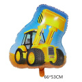 1Set Construction Tractor Balloons Truck Vehicle Banners Excavator Balloon for Boys Birthday Party Supplies Baby Shower Decor