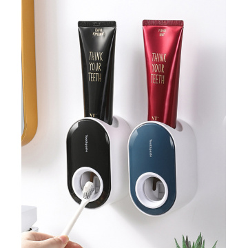 Automatic Toothpaste Dispenser Wall Mount Toothbrush Holder Household Bathroom Dust-proof Toothpaste Squeezers Tooth Set TXTB1
