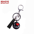 Wholesale Car Tassel Keychain Fashion Jewelry Cute Key Chain Remove Before Flight Creative Key Rings chaveiro para carro Parts