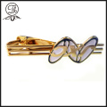 Gold hollow mens pins clip bar for tie