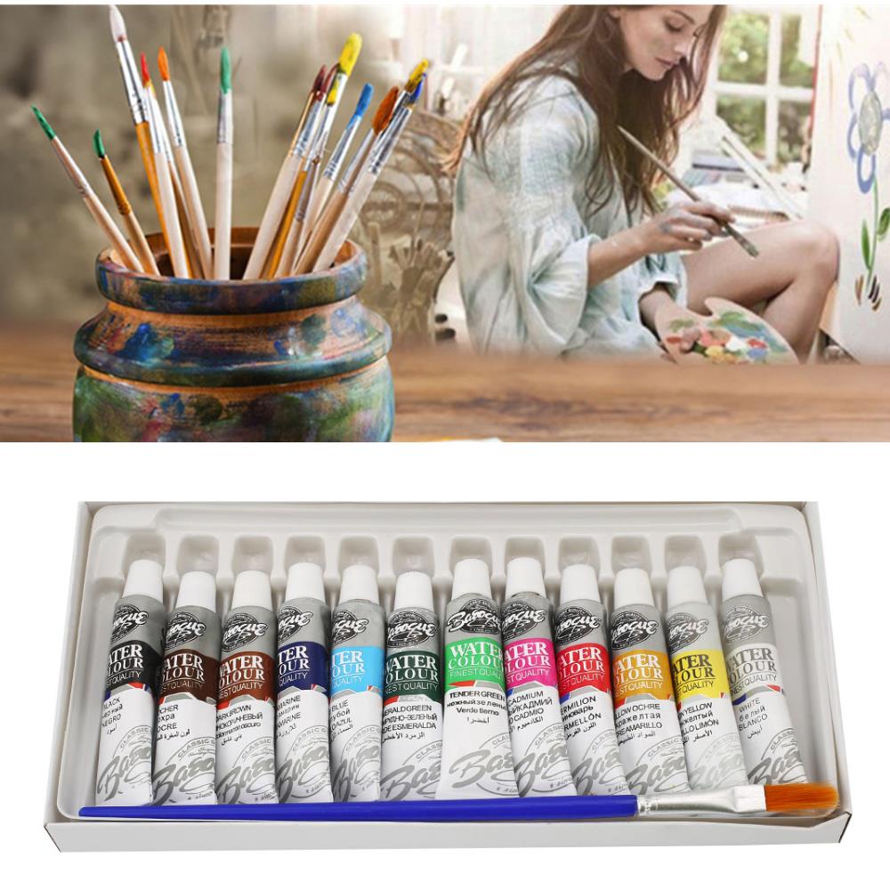 Oil Painting Set Oil Painting Supply Paints Supplies Painting Art Brush Pen Oil Paint Pen 6ml 12 Colors Color Free Acrylic Tube