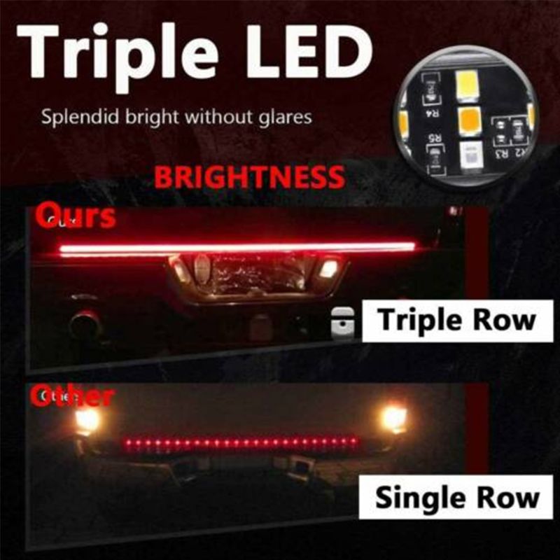 60" Tailgate LED Strip Bar Truck Stop Brake Turn Signal Tail Light for Ford F150 12-16V DC 504 PC SMD LED light IP67