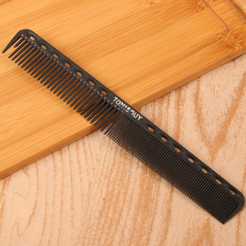 2 In 1 Hair Cricket Comb Professional Heat Resistant Medium Cutting Carbon Comb Salon Antistatic Barber Styling Brush Tool