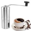 Mini Manual Coffee Grinder Stainless Steel Hand Manual Handmade Coffee Bean Burr Grinders Mill Easy Clean Grinder Tools 13x4x4cm