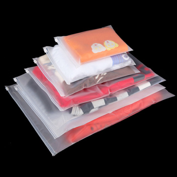 20 pieces double thick Ziplock Plastic Bags For Clothes Shopping Bags Transparent Zip Lock Clothes Packaging Bags With Zip Lock