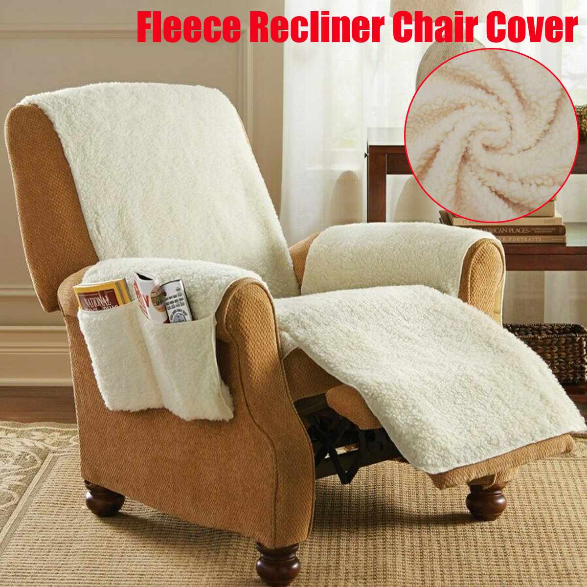 Fleece Sofa Couch Cover Recliner Chair Cover Pet Dog Kids Mat For Living Room Sofa Covers Furniture Protector