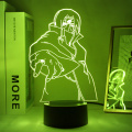 Anime Naruto 3d Touch Illusion Night Light Itachi Uchiha Figure Led Nightlight for Kids Bedroom Decor Gift for Child Table Lamp