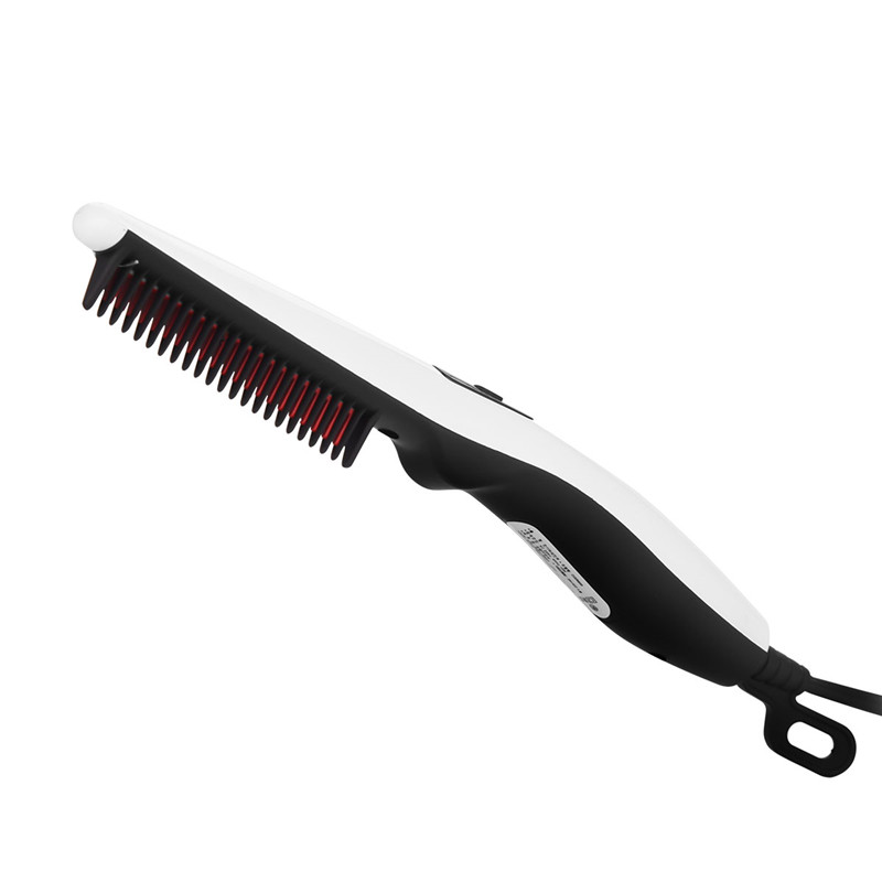 Electric Beard Straightener Hairbrush Iron Comb Salon Hair Styling Tools Straightening Beard Comb Brush Hair Styler For Men