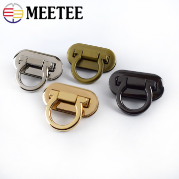 2pcs Meetee Metal Turn Lock Snap for Handbag Women Bag Twist Clasps Closure DIY Metal Buckles DIY Hardware Accessories KY618