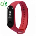 Premium Design Logo Red Silicone Smart Watch Strap