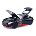 1/32 Diecast Alloy Sport Car Model AMG GTR Pull Back With Sound Light Diecasts Toy Vehicles Models For Children Birthday Gifts