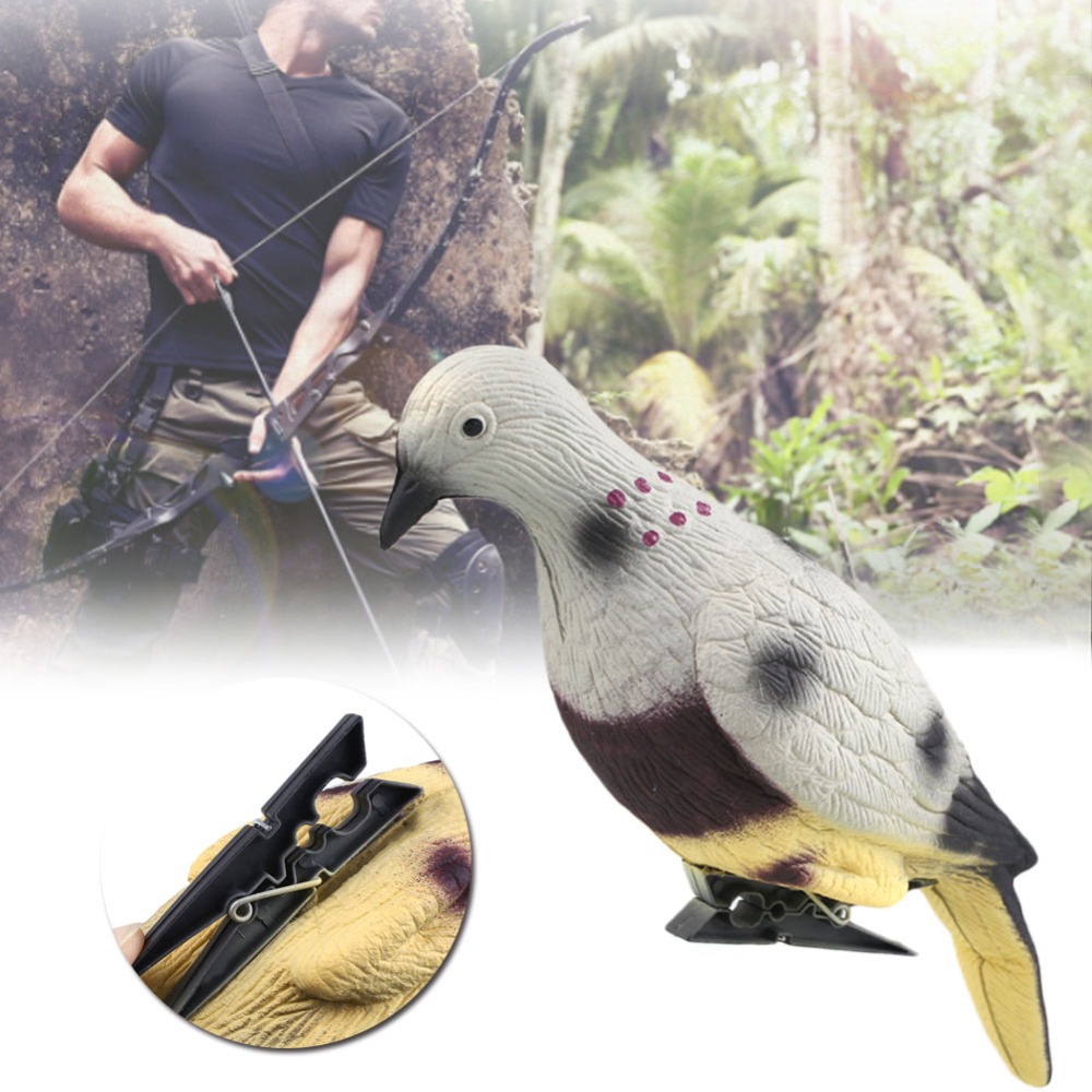 Pigeon Bird Painted Decoy Shell Outdoors Shot Hunting Shooting Lures Bait Tool Hunting Decoys Garden Bird Deter Scarer Scarecrow