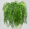 Artificial Plastic Persian Fern Tree Leaves Plastic Green Simulation Plant Fake Leaves Rattan Classic Home Decoration