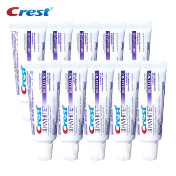 3D White Crest Toothpastes Brilliance Teeth Whitening Fluoride Anticavity Squeezers Portable Small Tooth Paste 24g for Travel