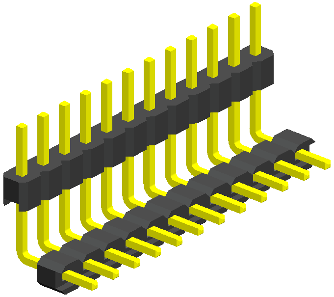 0.079"/2.00mm Pin Header Single Row Double Plastic Connectors