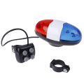 Clearly Sounds Bike Call LED Cycling Light Electronic Siren Kids Accessories Bicycle Bell 6 LED 4 Tone Bicycle Horn Handlebar