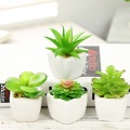 Green Artificial Succulents Plants Home Garden Bedroom Balcony Desktop Table Mini Bonsai Wedding Party Decoration Fake Plants