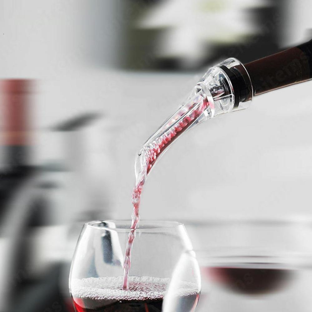 Red Wine Whiskey Aerator Decanter Essential Set Quick Aerating Pourer Glass Red Wine Bottle Mini Travel Aerator