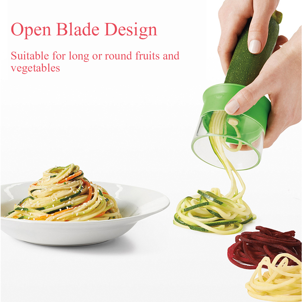 Carrot Cucumber Grater Spiral Blade Cutter Vegetable Fruit Spiral Slicer Salad Tools Zucchini Noodle Spaghetti Maker Dropship