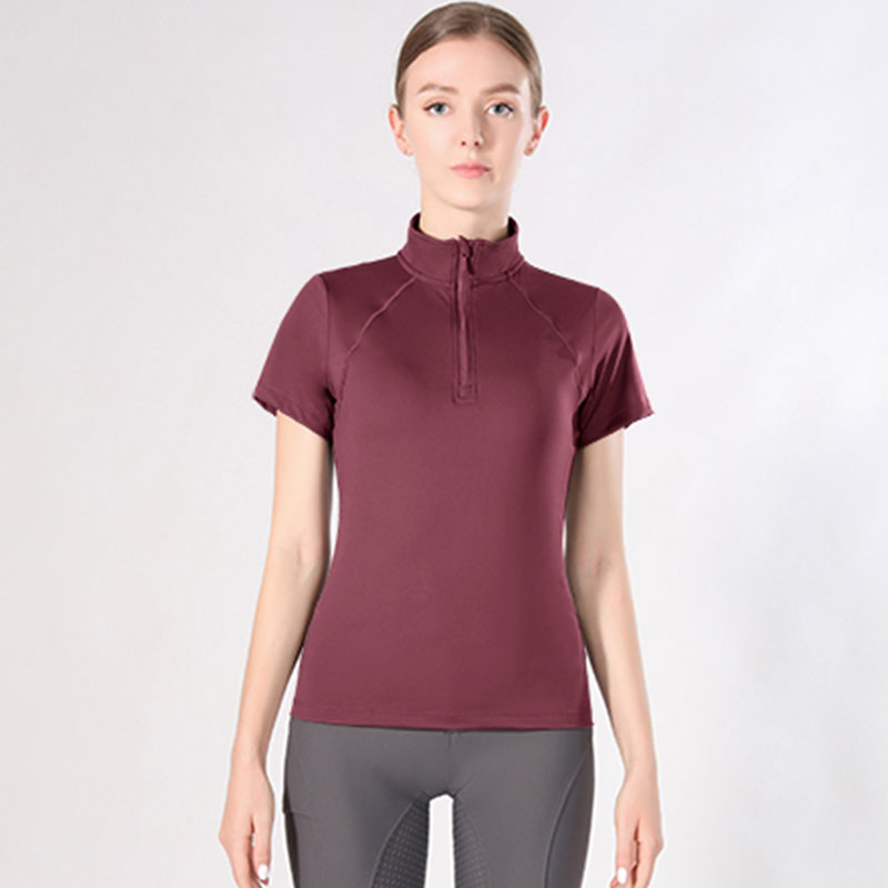 Customized Tops Women Short Sleeve Equestrian Clothing Tops